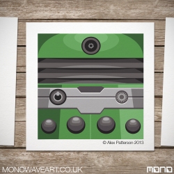 Green Dalek Illustration