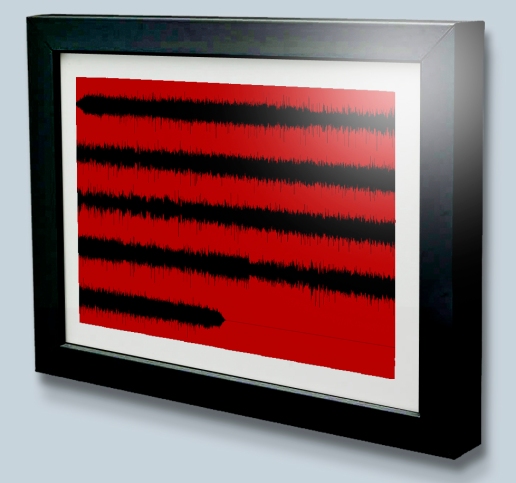 Multi Line Sound wave art print