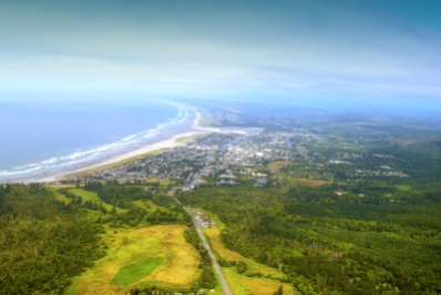 Oregon Coast from a Helicopter