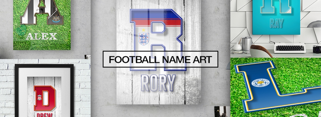 Personalised Football Name Art
