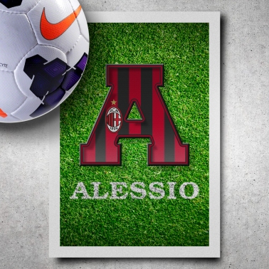 AC Milan Name Art