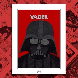 Darth Vader Fuzzy Felt Art